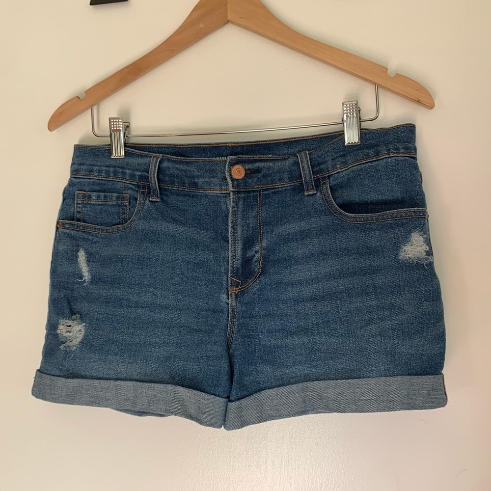 Boyfriend Distressed Jean Shorts
